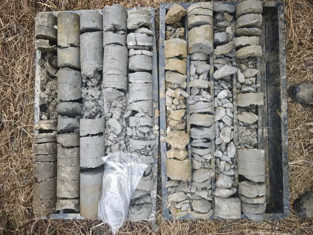 Primjer nabušene jezgre tla - MB GeoProjekt